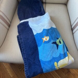 Pottery Barn Kids Blue Hooded Towel